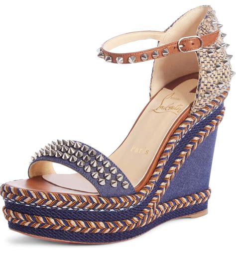 christian louboutin wedge sandals women.